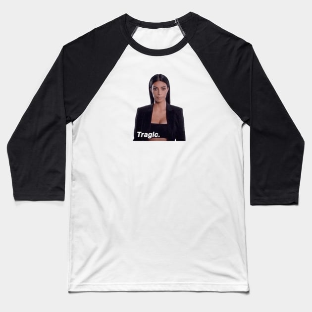 Kim Kardashian- Tragic Baseball T-Shirt by NormalClothes